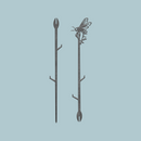 The Metalbird UK Honey Bee Single Plant Stake (70cm) is crafted from corten steel and features a charming honey bee design, making it a unique and thoughtful gift for any garden lover.