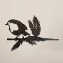 The Metalbird UK Robin Redbreast is a charming black Corten steel silhouette of the iconic bird on a leafy branch—perfect Valentine’s Day gift and stylish wall art.